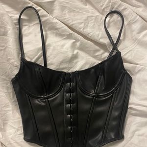 Whitefox Boutique Savage Faux Leather Bustier